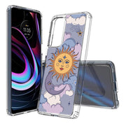 Sun Moon Stars Print Slim Cover For Motorola   (Edge,One 5G,Ace,UW,X40,30), Print in USA