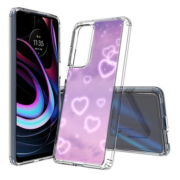 Romantic Love Print Slim Cover For Motorola   (Edge,One 5G,Ace,UW,X40,30), Print in USA