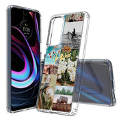 Go West Collage Print Slim Cover For Motorola   (Edge,One 5G,Ace,UW,X40,30), Print in USA