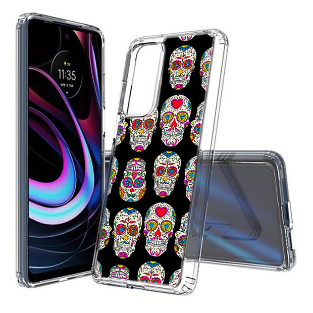 Cute Skull Head Print Slim Cover For Motorola   (Edge,One 5G,Ace,UW,X40,30), Print in USA