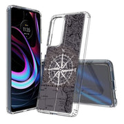 Map Compass Print Slim Cover For Motorola   (Edge,One 5G,Ace,UW,X40,30), Print in USA