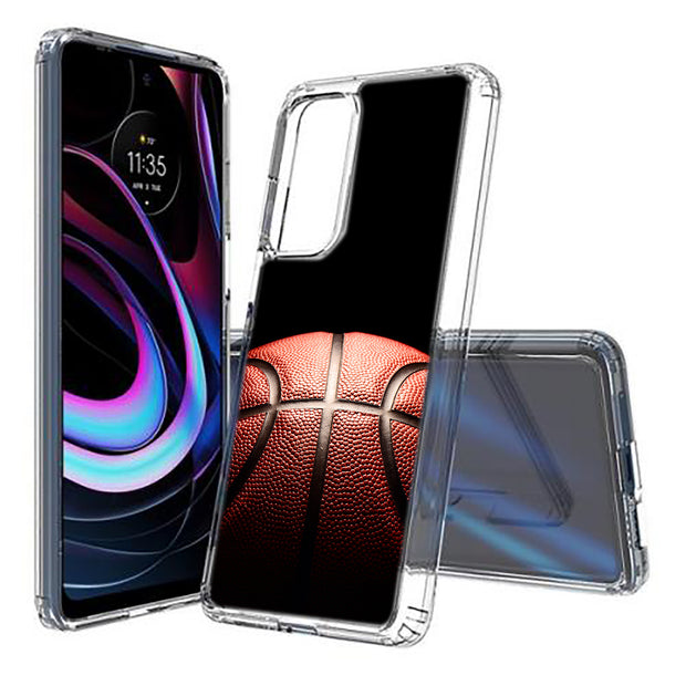 Basketball Fade Print Slim Cover For Motorola   (Edge,One 5G,Ace,UW,X40,30), Print in USA