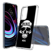 Rebel Skull Print Slim Cover For Motorola   (Edge,One 5G,Ace,UW,X40,30), Print in USA