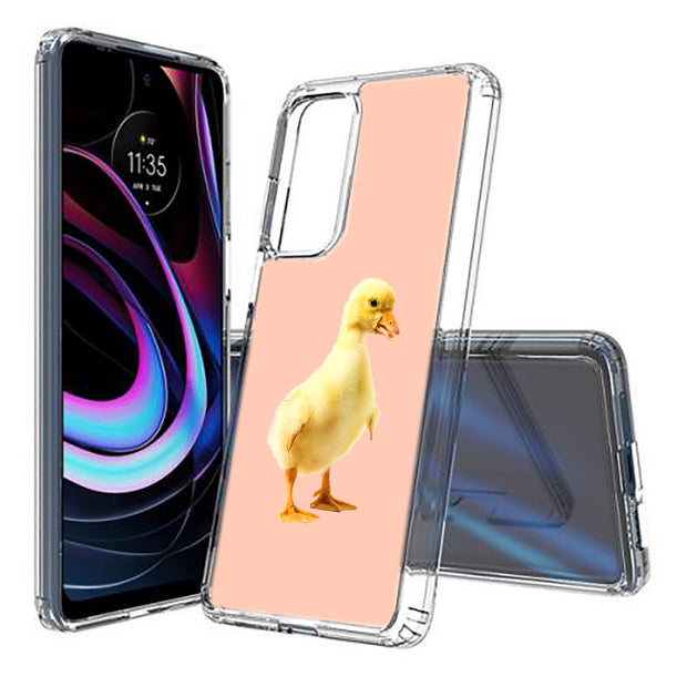 Duck Photo Print Slim Cover For Motorola   (Edge,One 5G,Ace,UW,X40,30), Print in USA