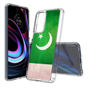 Pakistan Flag Print Slim Cover For Motorola   (Edge,One 5G,Ace,UW,X40,30), Print in USA