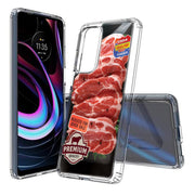 Beef Print Slim Cover For Motorola   (Edge,One 5G,Ace,UW,X40,30), Print in USA