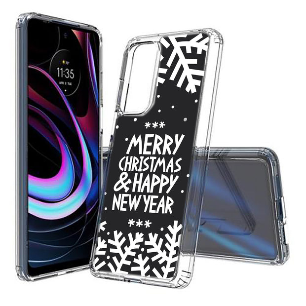 Merry Christmas Print Slim Cover For Motorola   (Edge,One 5G,Ace,UW,X40,30), Print in USA