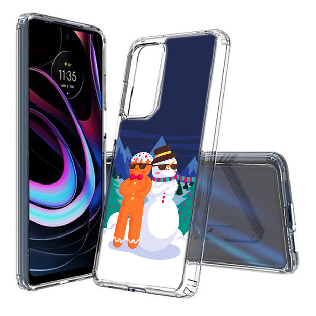 Cool Snowman Print Slim Cover For Motorola   (Edge,One 5G,Ace,UW,X40,30), Print in USA