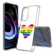 Rainbow Love 2 Print Slim Cover For Motorola   (Edge,One 5G,Ace,UW,X40,30), Print in USA