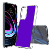 Blue Violet Print Slim Cover For Motorola   (Edge,One 5G,Ace,UW,X40,30), Print in USA