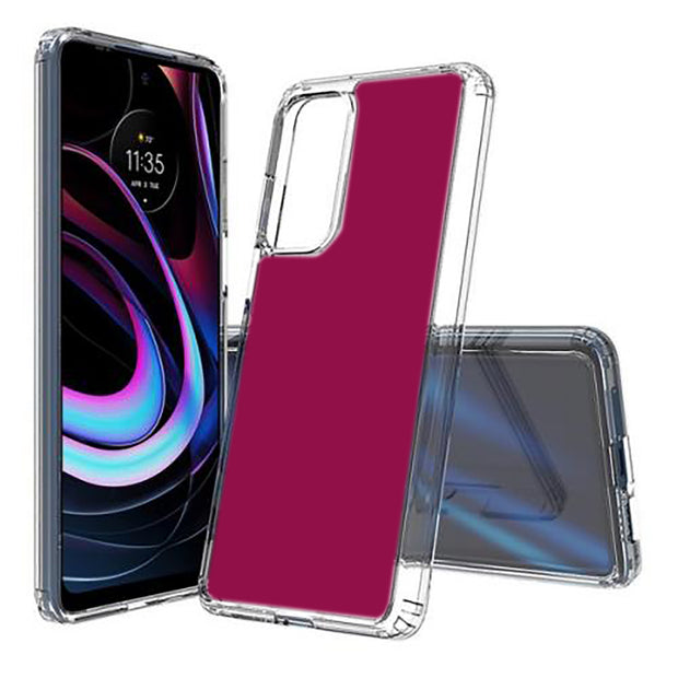 Red Violet Print Slim Cover For Motorola   (Edge,One 5G,Ace,UW,X40,30), Print in USA