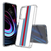 Race Stripe 10 Print Slim Cover For Motorola   (Edge,One 5G,Ace,UW,X40,30), Print in USA