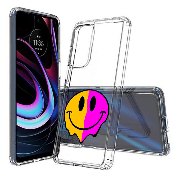 Smiley Face 1 Print Slim Cover For Motorola   (Edge,One 5G,Ace,UW,X40,30), Print in USA