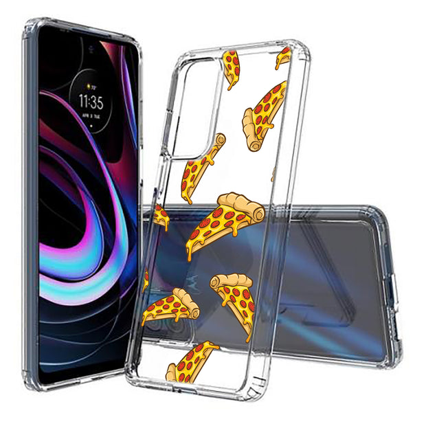 Yummy Pizza Print Slim Cover For Motorola   (Edge,One 5G,Ace,UW,X40,30), Print in USA