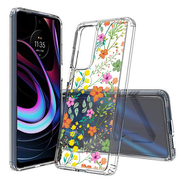 Flower 20 Print Slim Cover For Motorola   (Edge,One 5G,Ace,UW,X40,30), Print in USA