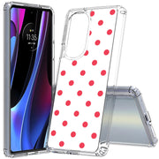 Dots White Print Slim Cover For Motorola   (Edge,One 5G,Ace,UW,X40,30), Print in USA