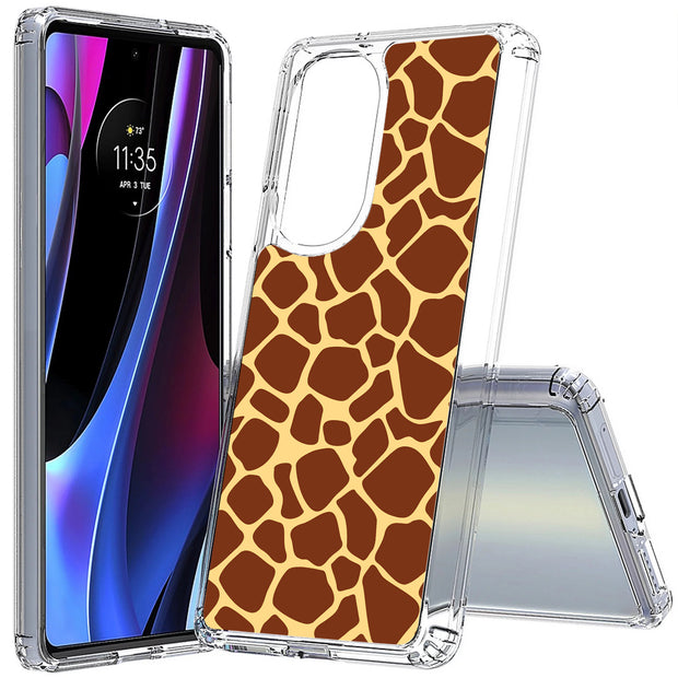 Giraffe Spot Print Slim Cover For Motorola   (Edge,One 5G,Ace,UW,X40,30), Print in USA