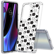 Cute Kitten Print Slim Cover For Motorola   (Edge,One 5G,Ace,UW,X40,30), Print in USA