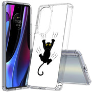 Cat Scratch Print Slim Cover For Motorola   (Edge,One 5G,Ace,UW,X40,30), Print in USA