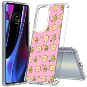 Pink Avocado Print Slim Cover For Motorola   (Edge,One 5G,Ace,UW,X40,30), Print in USA