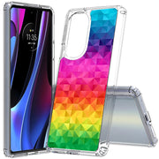 Rainbow Colors Print Slim Cover For Motorola   (Edge,One 5G,Ace,UW,X40,30), Print in USA