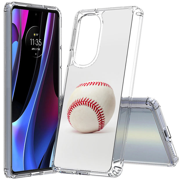 Baseball Sport Print Slim Cover For Motorola   (Edge,One 5G,Ace,UW,X40,30), Print in USA