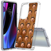 Ron Swanson Print Slim Cover For Motorola   (Edge,One 5G,Ace,UW,X40,30), Print in USA