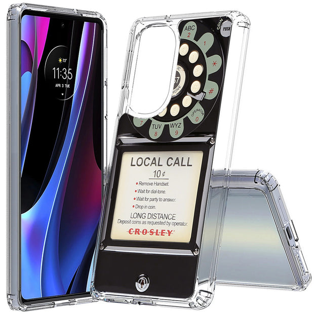 Retro Payphone Print Slim Cover For Motorola   (Edge,One 5G,Ace,UW,X40,30), Print in USA