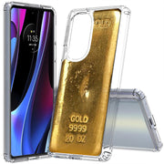 Gold Bar 3 Print Slim Cover For Motorola   (Edge,One 5G,Ace,UW,X40,30), Print in USA