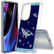 Space Whale 5 Print Slim Cover For Motorola   (Edge,One 5G,Ace,UW,X40,30), Print in USA