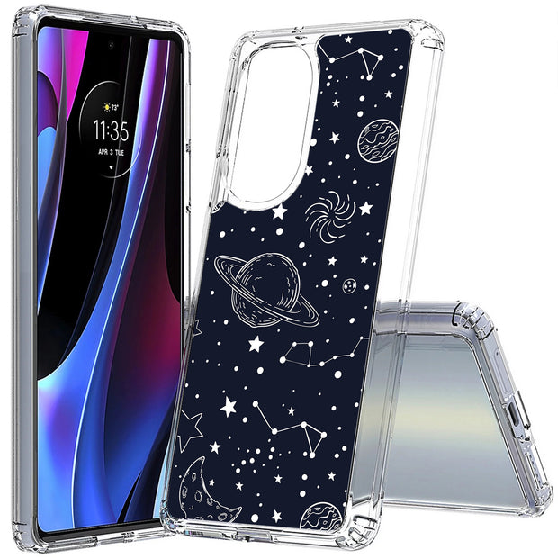 Stars Planet 11 Print Slim Cover For Motorola   (Edge,One 5G,Ace,UW,X40,30), Print in USA