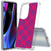 Flower Pink Print Slim Cover For Motorola   (Edge,One 5G,Ace,UW,X40,30), Print in USA