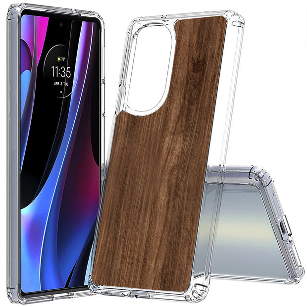 Wood 3 Print Slim Cover For Motorola   (Edge,One 5G,Ace,UW,X40,30), Print in USA