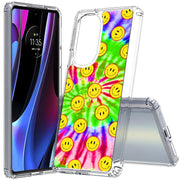 Tie Dye Smile Print Slim Cover For Motorola   (Edge,One 5G,Ace,UW,X40,30), Print in USA