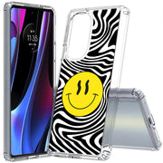 Trippy Smiley Print Slim Cover For Motorola   (Edge,One 5G,Ace,UW,X40,30), Print in USA