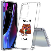 Night Owl  Print Slim Cover For Motorola   (Edge,One 5G,Ace,UW,X40,30), Print in USA