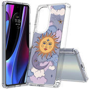 Sun Moon Stars Print Slim Cover For Motorola   (Edge,One 5G,Ace,UW,X40,30), Print in USA