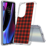 Classic Plaid 2 Print Slim Cover For Motorola   (Edge,One 5G,Ace,UW,X40,30), Print in USA