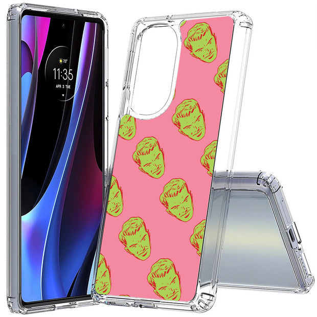 Green Heads Print Slim Cover For Motorola   (Edge,One 5G,Ace,UW,X40,30), Print in USA