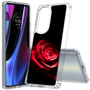 Romantic Rose Print Slim Cover For Motorola   (Edge,One 5G,Ace,UW,X40,30), Print in USA