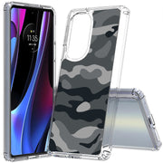 Winter Camo Print Slim Cover For Motorola   (Edge,One 5G,Ace,UW,X40,30), Print in USA