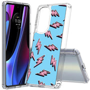 Lightning Shape Print Slim Cover For Motorola   (Edge,One 5G,Ace,UW,X40,30), Print in USA