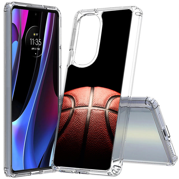 Basketball Fade Print Slim Cover For Motorola   (Edge,One 5G,Ace,UW,X40,30), Print in USA