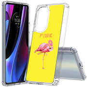 Flamingo Stand Print Slim Cover For Motorola   (Edge,One 5G,Ace,UW,X40,30), Print in USA