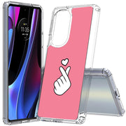 Finger Heart Print Slim Cover For Motorola   (Edge,One 5G,Ace,UW,X40,30), Print in USA