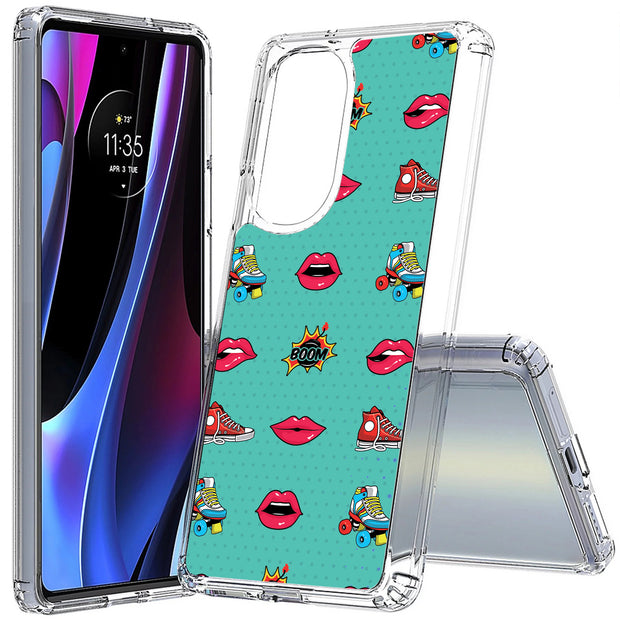 Skate Lips Print Slim Cover For Motorola   (Edge,One 5G,Ace,UW,X40,30), Print in USA