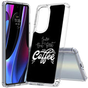 First Coffee Print Slim Cover For Motorola   (Edge,One 5G,Ace,UW,X40,30), Print in USA