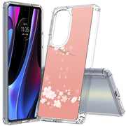 Cherry Blossom Print Slim Cover For Motorola   (Edge,One 5G,Ace,UW,X40,30), Print in USA