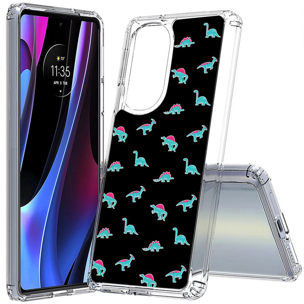 Dinosaurs Shape Print Slim Cover For Motorola   (Edge,One 5G,Ace,UW,X40,30), Print in USA