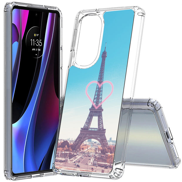 Fall in Paris Print Slim Cover For Motorola   (Edge,One 5G,Ace,UW,X40,30), Print in USA